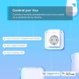 Tapo P100 - Smart WiFi Plug, control remoto vía app, temporizadores y horarios configurables, enlace de ahorro de energía,