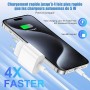 Cargador Carga Rapida iPhone 16 15 Apple Original,20W USB C Enchufe con 2M+2M Cable Cabezal Adaptador Pared Charger Corrient