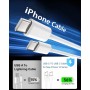 Cargador Carga Rapida iPhone 16 15 Apple Original,20W USB C Enchufe con 2M+2M Cable Cabezal Adaptador Pared Charger Corrient