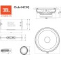 Altavoz JBL Club 64CSQ Gen 3 - Altavoces Coche 16.5 cm vías separadas Harman Kardon para la Actualización Definitiva de la Alta