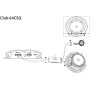 Altavoz JBL Club 64CSQ Gen 3 - Altavoces Coche 16.5 cm vías separadas Harman Kardon para la Actualización Definitiva de la Alta