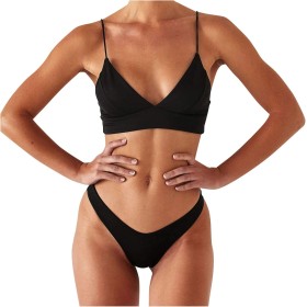 uxxnjfg Bikini Sexy Mujer Tanga Traje de Baño Mujer Dos Piezas 2024 Reductor Micro Mini Bikinis Deportivo Brasileño Bañador