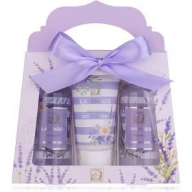 Accentra - set de ducha para mujer LAVANDA en una hermosa caja de regalo - set de cuidado y bienestar de 3 piezas con gel,