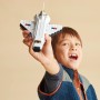 LEGO Creator 3 en 1 Lanzadera Espacial, Figura de Astronauta o Nave de Juguete, Set de Construcción para Niños y Niñas de 6 Años
