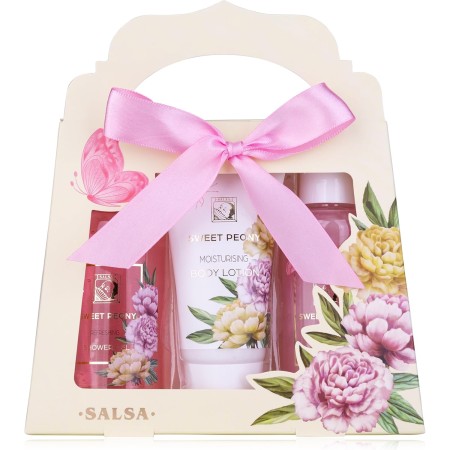 Accentra - set de ducha para mujer LAVANDA en una hermosa caja de regalo - set de cuidado y bienestar de 3 piezas con gel,