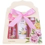 Accentra - set de ducha para mujer LAVANDA en una hermosa caja de regalo - set de cuidado y bienestar de 3 piezas con gel,
