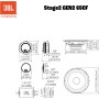 JBL Stage2 GEN2 65CF – 6.5 Inch (165mm) 2-Way Component Car Speakers – 90W RMS – 270W Peak – Separate Tweeters – OEM Fit Audio –