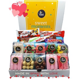 Valeli, Chocolates y Golosinas Cesta dulces y chocolatinas, Caja Regalo Original: Cumpleaños - 1 kg paquetes, bolsas