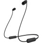 Sony WI-C200 - Auriculares in ear inalámbricos más ligeros y con hasta 15 h de autonomía, negro