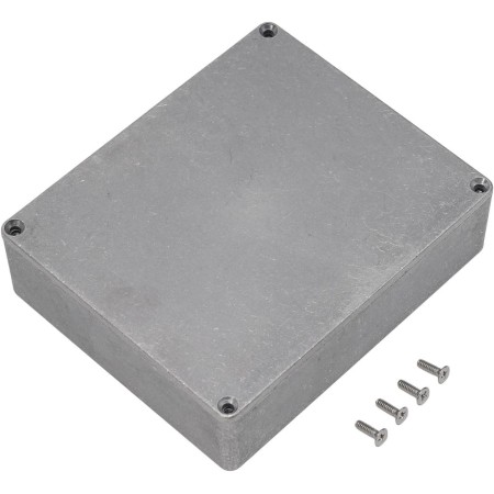 Caja de proyecto de aluminio fundido a presión, adecuada para varias aplicaciones electrónicas (1590XX (145 x 121 x 39 mm)