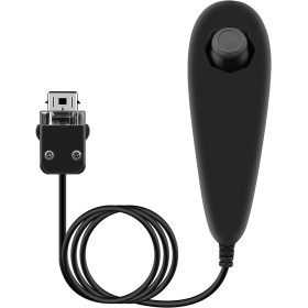 OSTENT Mando Nunchuck con Cable Basado en el Movimiento para Nintendo Wii Console Videojuegos Color Negro