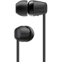Sony WI-C200 - Auriculares in ear inalámbricos más ligeros y con hasta 15 h de autonomía, negro