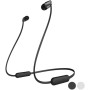 Sony WI-C200 - Auriculares in ear inalámbricos más ligeros y con hasta 15 h de autonomía, negro
