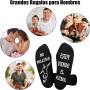 Rebundex Hombre Regalos Originales para Hombre Regalo Padre Abuelo Calcetines Divertidos Antideslizantes Algodón para Abuelo