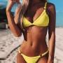 uxxnjfg Bikini Sexy Mujer Tanga Traje de Baño Mujer Dos Piezas 2024 Reductor Micro Mini Bikinis Deportivo Brasileño Bañador