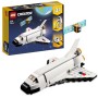 LEGO Creator 3 en 1 Lanzadera Espacial, Figura de Astronauta o Nave de Juguete, Set de Construcción para Niños y Niñas de 6 Años