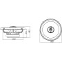 JBL Club 622 Juego de altavoces coche de 2 vías de Harman Kardon - 180 vatios echo auto de 16 - 17 cm