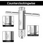 6 Piezas Juego de Machos y Terrajas M3-M8, M3 M4 M5 M6 M8 Machos de Roscar Manuales, Herramientas para Hacer Roscas para Cortar,