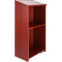 VEVOR Atril de Conferencias 60 x 36 x 120 cm Podio de Presentación de Madera MDF Tapa Inclinada con Estante de Almacenamiento y