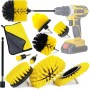 NCKIHRKK Cepillo para Taladro 10 Piezas, Extrasuave Cepillo de Limpieza Eléctrico Brochas Taladro, Kit Cepillo Taladro Tapiceria