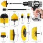 NCKIHRKK Cepillo para Taladro 10 Piezas, Extrasuave Cepillo de Limpieza Eléctrico Brochas Taladro, Kit Cepillo Taladro Tapiceria