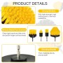 NCKIHRKK Cepillo para Taladro 10 Piezas, Extrasuave Cepillo de Limpieza Eléctrico Brochas Taladro, Kit Cepillo Taladro Tapiceria