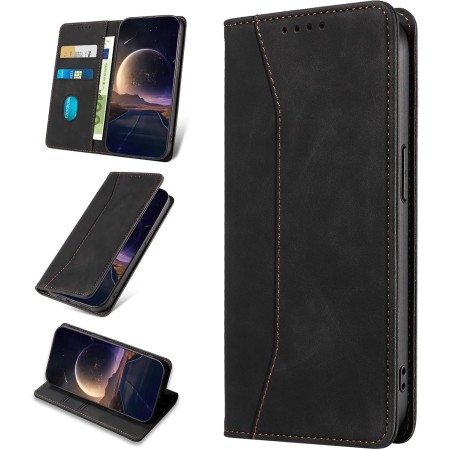 KANVOOS Funda para Realme 7 4G, Funda Tapa Libro Movil de Cuero PU [Ranura para Tarjeta], Flip Case Billetera Carcasa para