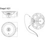 JBL Stage1 621 - Juego de altavoces coche de 2 vías de Harman Kardon - echo auto Bidireccional de 175 vatios - 2 piezas de 16 -