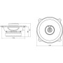 JBL Club 522F Juego de altavoces coche de 2 vías de Harman Kardon - 135 vatios Pro Sound echo auto 13 cm