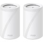 TP-Link Deco BE65(2-Pack) Wi-Fi 7 Mesh WLAN Set (Paquete de 3), Tribanda 5760 Mbit/s (6 GHz) + 2880 Mbit/s (5 GHz) + 574 Mbit/s
