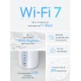 TP-Link Deco BE65(2-Pack) Wi-Fi 7 Mesh WLAN Set (Paquete de 3), Tribanda 5760 Mbit/s (6 GHz) + 2880 Mbit/s (5 GHz) + 574 Mbit/s