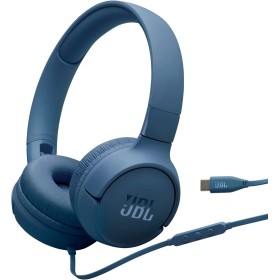 JBL Tune 520 C Auriculares con Cable, Ajuste cómodo, micrófono, Sonido Pure Bass, preajustes de ecualización, conectividad