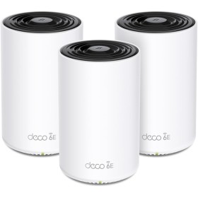 TP-Link Deco XE75 Pro(3-Pack) - WiFi AI Mesh AXE5400, WiFi 6E, 1X Puerto 2.5 Gbps,2X Puerto 1G, Banda 6GHz, Ancho Canal de