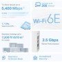 TP-Link Deco XE75 Pro(3-Pack) - WiFi AI Mesh AXE5400, WiFi 6E, 1X Puerto 2.5 Gbps,2X Puerto 1G, Banda 6GHz, Ancho Canal de