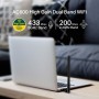 TP-Link Archer T2U Plus - Adaptador wifi usb 5G & 2.4G Hz, Antena Wi-Fi AC 600 Mbps, Doble Banda con Antena Externa y Señal