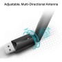 TP-Link Archer T2U Plus - Adaptador wifi usb 5G & 2.4G Hz, Antena Wi-Fi AC 600 Mbps, Doble Banda con Antena Externa y Señal