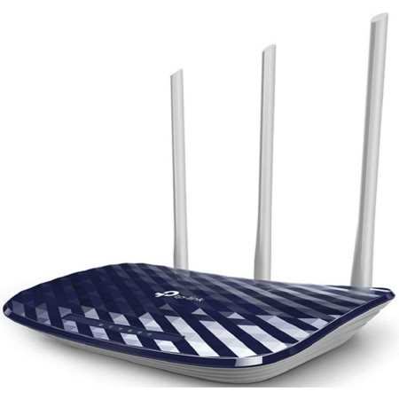 TP-Link Archer C20 - Router inalámbrico de doble banda, 1200 Mbps, 2.4 GHz a 300 Mbps y 5 GHz a 433 Mbps, 3 antenas externas de