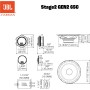 JBL Stage2 GEN2 65C – 6.5 Inch (165mm) 2-Way Component Car Speakers – 90W RMS – 270W Peak – 2 Woofers + 2 Tweeters Audio – with