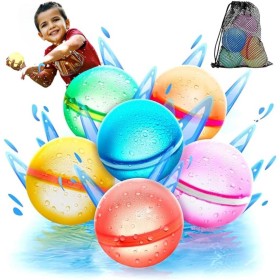 Globos de Agua Reutilizables,Juguete de Verano para Niños y Niñas, Juguetes de Playa para la Piscina para Edades de 3 a 12 años,