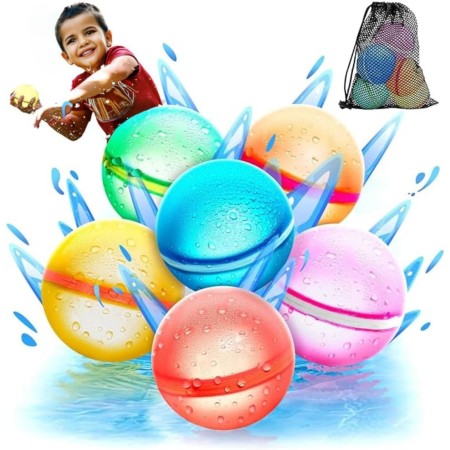 Globos de Agua Reutilizables,Juguete de Verano para Niños y Niñas, Juguetes de Playa para la Piscina para Edades de 3 a 12 años,