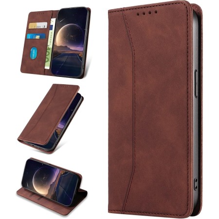 KANVOOS Funda para Realme 7 4G, Funda Tapa Libro Movil de Cuero PU [Ranura para Tarjeta], Flip Case Billetera Carcasa para