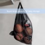 Diompirux Grande Bolsa de Pelota de Malla con Cordón y Correa Hombro, Nailon Bolsa de Fútbol de Malla Impermeable, para 10-12