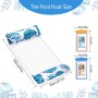 Weeupolfun Hamaca de Agua Inflable, 2 Pcs Hamaca Flotante para Adultos Juguetes de Playa, Flotador de Piscina con Estampado de