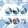 Weeupolfun Hamaca de Agua Inflable, 2 Pcs Hamaca Flotante para Adultos Juguetes de Playa, Flotador de Piscina con Estampado de