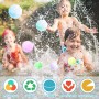 MOYKSRR Globos de Agua Reutilizables, 30 Piezas Globos de Agua Reutilizables Silicona, Bombas de Agua, Globos de Agua colores