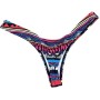 uxxnjfg Bikini Tanga Mujer Micro Mini Bikini 2024 Reductores Braguita Estampado Floral Deportivo Brasileño Bañador Playa Arena