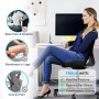 Ajiteogy Cojín para coxis,Cojín de Asiento de Espuma con Memoria Alivio de presión para Cadera, coxis, ciática,Cojín de Asiento