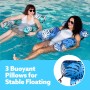 SLOOSH Flotadores Inflables para Adultos, 2 Paquetes de Sillas Flotantes, Flotadores Inflables para Adultos, Silla Flotante para