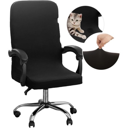 Dioxide Funda para Silla de Oficina, Fundas Silla Oficina Desmontable Elástica Cremallera Lavable Universal para Sillas de