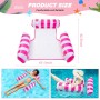 MLRYH 2Pcs Hamaca de Agua, 4 -En- 1 Tumbona Hinchable, Colchoneta Flotante Plegable, Flotador, Juguetes para la Piscina Verano